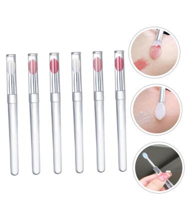 6pcs Silicone Lip Wands - Portable Lip Scrubber & Makeup Applicator Brushes for Lipstick & Eyeshadow - Buy Online on GoSupps.com