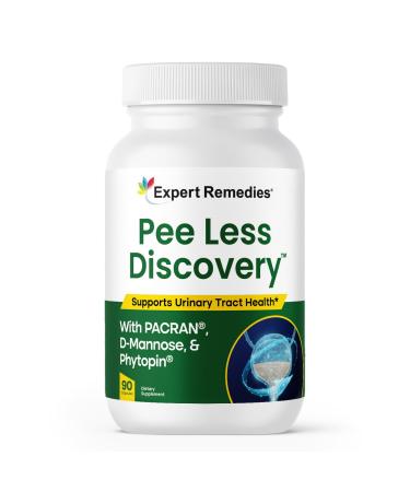 Expert Remedies Pee Less Discovery Bladder Support Supplement for Women and Men. Cranberry Extract and D-mannose Pills Reduce Frequency Support Urinary Tract Health - 90 Capsules
