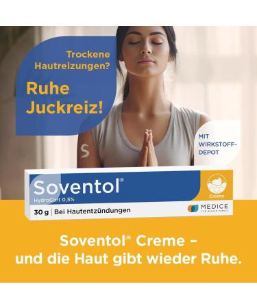 Soventol Hydrocort 0.5% Cream - 2x30g for Neurodermatitis Skin Allergies & Eczema Relief | Anti-Inflammatory & Itching Treatment - Buy Online on GoSupps.com