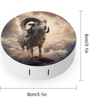 Buy Aries Contact Lens Case with Mirror - Portable Cute Eye Contact Lens Box Travel Kit - International Shipping Available - Buy Online on GoSupps.com
