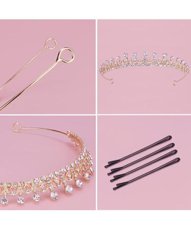 Hapdoo Elegant Princess Crown - Lightweight Small Tiara for Women, Girls - Prom Queen, Birthday, Wedding, Bachelorette Party Tiara - Buy Online on GoSupps.com