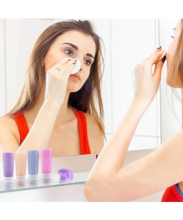TCJJ 3oz Silicone Travel Bottles Set | TSA Approved, Leakproof, BPA Free | 9 Pcs Toiletry Bottle Set for Cosmetics & Liquids - Buy Online on GoSupps.com