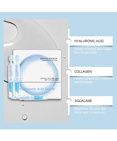 Hyaluronic Acid Serum Deep Moisture Soothes and Improves Skin Texture for Dry and Sensitive Skin 30Pcs - Buy Online on GoSupps.com