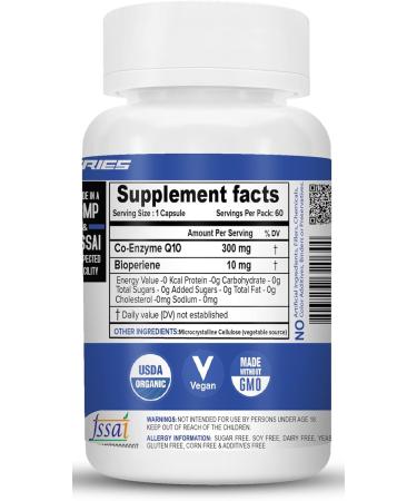 Buy CoEnzyme Q10 300mg - 60 Capsules | Premium Quality Supplement for Energy & Heart Health - Fast International Shipping - Buy Online on GoSupps.com
