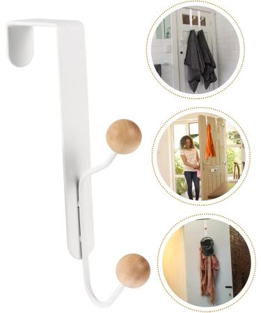 PRETYZOOM 2pcs Hook up Clothes Hanger Door Back Hat Hook White Bathroom Towel Hooks Clothes Hook No Punching - Buy Online on GoSupps.com