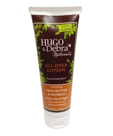 Hugo Naturals All Over Lotion  Shea Butter and Oatmeal  8 Ounce Tube