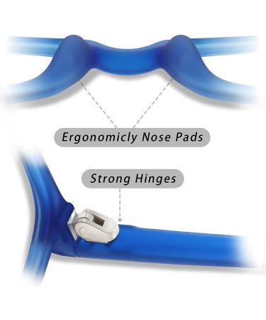 JEERO Blue Light Blocking Glasses - Lightweight TR-90 Frame Computer Eyeglasses | Anti Eyestrain & UV Glare Protection for Women Men - Buy Online on GoSupps.com