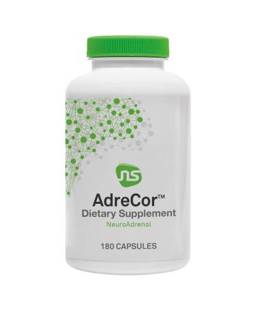 NeuroScience AdreCor - Energy Supplement with Rhodiola Rosea, Vitamin C + Green Tea Extract - Help Reduce Fatigue, Brain Fog, Promote Mood, Improve Focus + Manage Stress (180 Capsules)