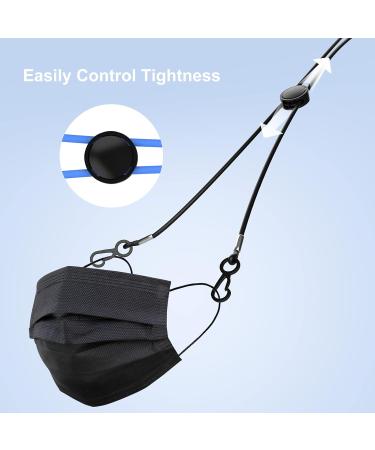 Buy 8-Piece Elastic Mask Holder for Kids & Adults - Adjustable Multicolored Mask Chains with Reinforced Buttons | Ubephan Masking Bands - Buy Online on GoSupps.com