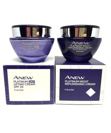 Buy Anew Platinum Day and Night Cream Set of 2 - Anti-Aging & Hydrating Skincare | International Shipping Available - Buy Online on GoSupps.com