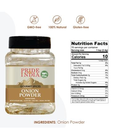 Pride of India Onion Fine Ground Gourmet Spice 8 oz. Jar - Pantry Essential for Flavorful Cooking - Buy Online on GoSupps.com