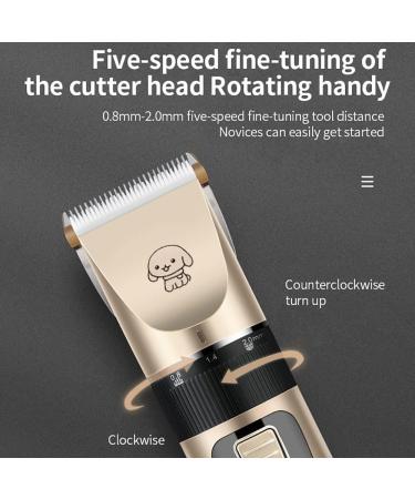 Pet Shaver Dog Clippers Grooming Kit 4 Guiding Combs Professional Dog Trimmer Pet Shaver for cats Low Noise Rechargeable Cordless Pet Shaver for Cats Dogs Horses & Other Hairy Animals - Buy Online on GoSupps.com