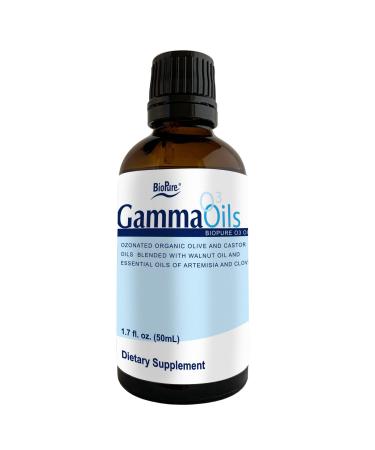 BioPure O3 Oils Gamma Nutraceutical Supplement That Combines Ozonated Organic & Natural Oils to Support Immune System Dental Health Gut Health Balanced Microbiome & Whole-Body Wellness 50ml
