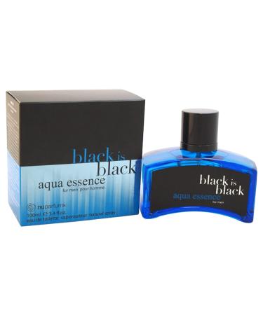 Black is Black Aqua Essence Eau de Toilette 3.4 Ounce - Buy Online on GoSupps.com