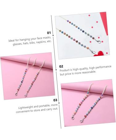 FOMIYES 4-Piece Anti-Drop Chain for Shot Glasses & Face Masks - Stylish Artificial Pearl Lanyard Holder - Buy Online on GoSupps.com