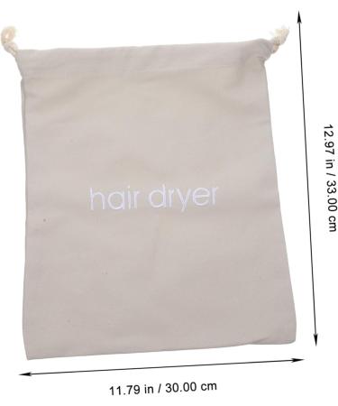 DRESSOOS 4pcs Hair Dryer Storage Bag Hair Dryer Bag Drawstring Bags Hairdyer Bag Mini Pouch Fabric Light Grey - Buy Online on GoSupps.com