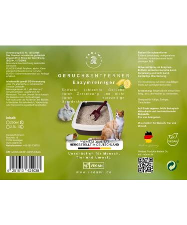 Buy Odor Remover Enzyme Cleaner 1000ml - Eliminate Cat Urine & Bad Smells for Cages Kennels & Toilets - Fast International Shipping - Buy Online on GoSupps.com