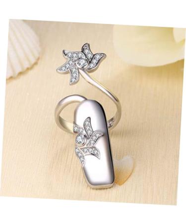 FRCOLOR 3 Set Fingernail Rings - Glitter Rhinestone Nail Decorations for Girls | Cute Nail Art Cover & Claws - International Shipping - Buy Online on GoSupps.com