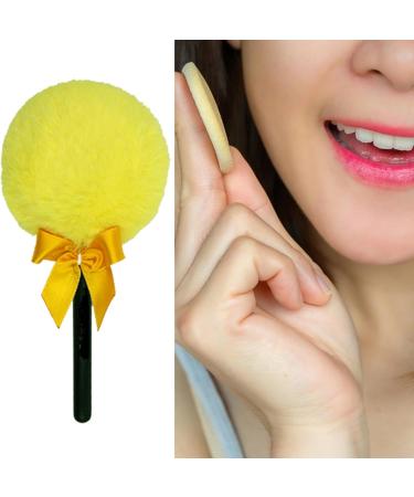 GYORI Reusable Long Hair Powder Puff with Lollipop Handle - Easy Makeup Application in Pink | International Shipping Available - Buy Online on GoSupps.com