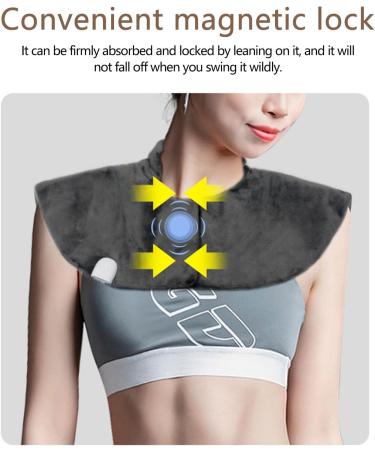 Jacekee Warm Shoulder Pad - Adjustable Breast-Shoulder Wrap Heating Scarf | Fast Heating Skin-Friendly Neck Warmer - Buy Online on GoSupps.com