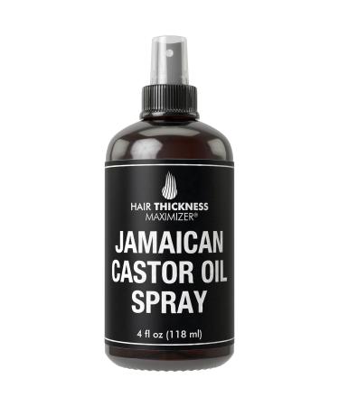 Organic Jamaican Black Castor Oil Spray For Hair Growth. Pure + Unrefined Extra Dark Tropical Oils For Thickening Hair, Eyelashes, Eyebrows. Avoid Hair Loss, Thinning Hair for Men + Women Cold Pressed