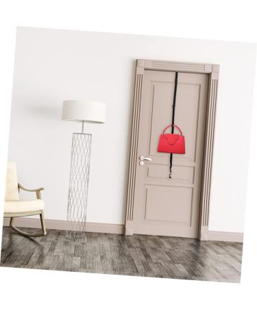 Cabilock 2pcs Coat Rack Multi-Purpose Hook Belt Towel Hooks Baseball Hat Holder for Door Over Door Hanger 216x2.5x0.2cm Black - Buy Online on GoSupps.com