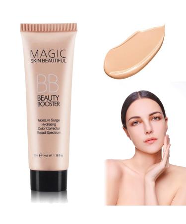 WYBLZPXZ Moisturizing BB Cream Full Coverage Liquid Foundation Hydrating Long Lasting Flawless Concealer Color Correcting Moisturizer Tinted BB Cream for Women(Natual) Natural