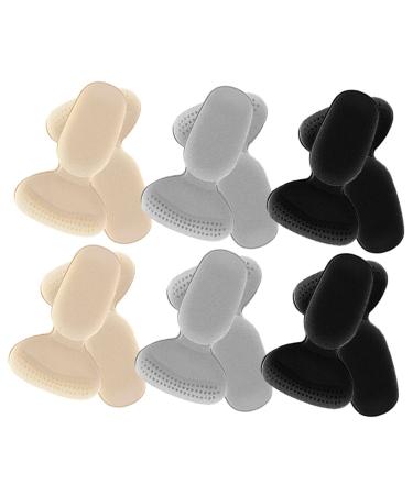 NOLITOY 6 Pairs High Heels Half Size Pad Shoe Insole Pad Foot Cushions for High Heels High Heels for Women Plantar Fasciitis Insoles Sneaker Insoles Women's Adhesive Thicken Assorted Color 2 14.3X8.8CM