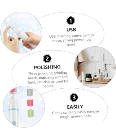 minkissy 1 Set Polisher Acrylic Nail Tools Nail Sander Wireless Nail Drill Manicure Sander Electric Nail Filer Manicure Electric Polish Sharpener Electric Callous Remover Care Suite - Buy Online on GoSupps.com