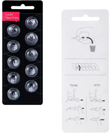 Hearing Aid Domes for Oticon MiniFit Open Vent Bass Domes - 8mm (3 Packs) | Universal Oticon Hearing Aid Supplies - Buy Online on GoSupps.com