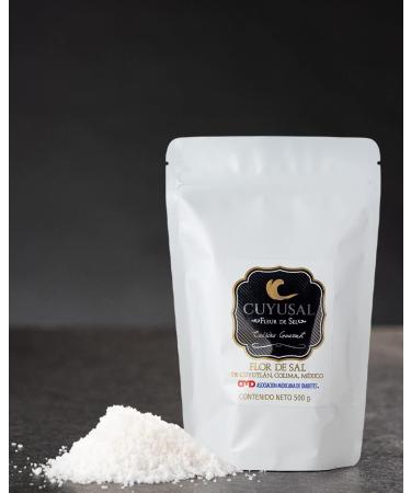 Fleur de Sel - CUYUSAL 100% Organic Gourmet Salt - Kosher & Mayacert Certified - 500g (1.10lb) - Buy Online on GoSupps.com