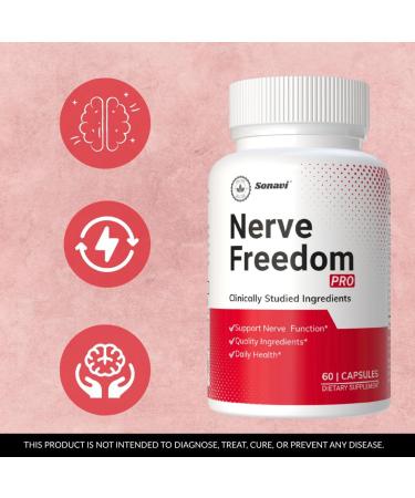 Sonavi Nerve Freedom | Nerve Freedom Capsule | Nerves Healthy Support Formula | Capsules for Women & Men -180 Capsules - Buy Online on GoSupps.com