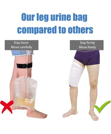 CARE SPARK Washable Catheter Leg Bag 2pcs Set - Reusable & Convenient Urine Bag Holder for The Incontinent - Buy Online on GoSupps.com