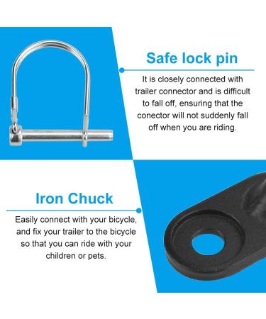 Buy DikeBAO 2-Piece Universal Bike Trailer Coupling for Kids & Dogs | Safe & Versatile Bicycle Trailer Support with Safety Pens & Key - Buy Online on GoSupps.com