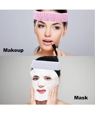 Plush Hair Band Cosmetic Makeup Washing Face Shower Spa Elastic Hair Hoop Warm white - Buy Online on GoSupps.com