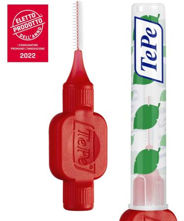 Tepe Original Interdental Brushes - Easy Cleaning for Gaps - 0.5 mm Diameter - 1 x 8 Red Brushes (Pack of 3) - International Shipping Available - Buy Online on GoSupps.com