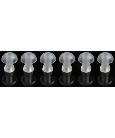 FCS Silicone Ear Tips for Hearing Aids - Replacement Domes (6 PC Medium 11mm) | Compatible with BTE & Pocket Instruments - Buy Online on GoSupps.com