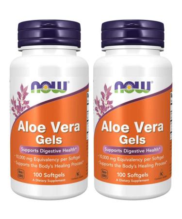 Now Foods Aloe Vera, 100 softgels 2 pack