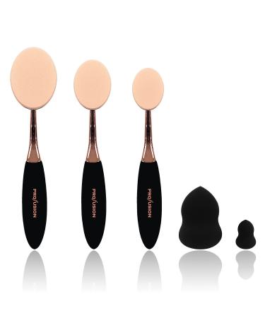 Profusion Cosmetics Deluxe Pro 5 Piece Beauty Sponge Vault Set