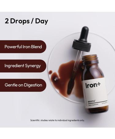 BIGVITA Iron+ | High Absorption Supplement with Microencapsulated Iron Drops + Folate, B6 & Cranberry Extract | No Metallic Taste, Mixed Berry Flavor, Gentle on Stomach | Energy & Hormonal Support - Buy Online on GoSupps.com