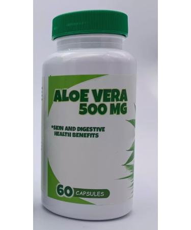 New Aloe Vera 500mg Extract Capsules Skin Detox Cleaning & Digestive Support Pills 60 Capsules 1 Bottle - Buy Online on GoSupps.com
