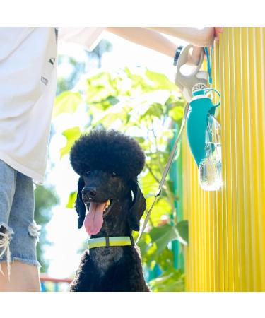 Petsoign Portable Dog Water Bottle | Silicone Travel Drinking Bottle for Outdoor Adventures - Blue - Buy Online on GoSupps.com