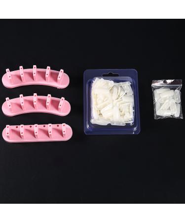 Nail Practice Base Set - MAGT 3 Colors Detachable Holder & 100 Nail Tips (Yellow) | International Shipping Available - Buy Online on GoSupps.com