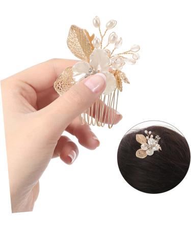 MERRYHAPY Gold Leaf Side Comb Leaf Hair Comb Girl Headpiece Hair Accessories for Women Hair Comb for Bride Metal Hair Comb Bride Headpiece Hair Accessories for Women Hair Pin - Buy Online on GoSupps.com