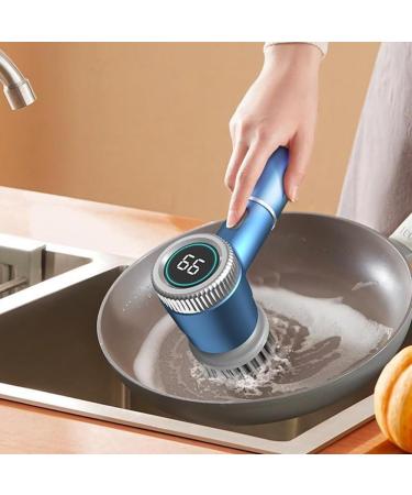 Tovmekdjn Portable Electric Scrubbers Electric Cleaning Brush Cordless Power Scrubber Multi Electric Scrubbers Blue - Buy Online on GoSupps.com