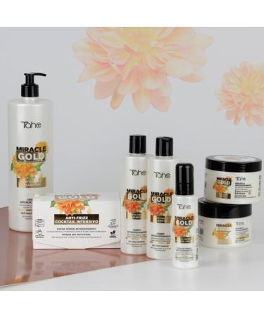  Tahe Tahe Miracle Gold Intensive Anti-Frizz Cocktail with Hyaluronic Acid for Hair 6 x 10 ml - Buy Online on GoSupps.com