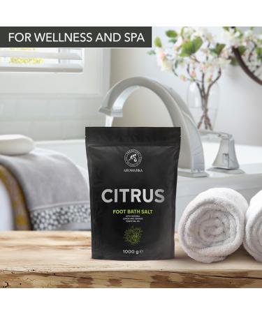 Foot Bath Salt Citrus 35Oz - Natural Sea Salt Pedicure Additive with Lemon & Orange Essential Oils - Ultimate Foot Care for Relaxation & Aromatherapy - Buy Online on GoSupps.com