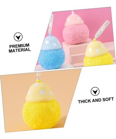 FOMIYES 4 pcs Mushroom Bath Balls - Soft Cartoon Body Scrubbers & Shower Puffs for Spa & Shower - Ideal for Kids and Adults - International Shipping Available - Buy Online on GoSupps.com