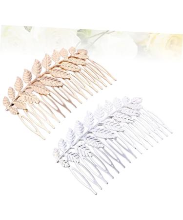 Beaupretty wedding hair comb girl birthday bridesmaid hair clip leaf comb hair comb leaves Flower Comb for Bridal Hair Comb for Bride Alloy Comb hairpin headgear gold leaf Comb - Buy Online on GoSupps.com