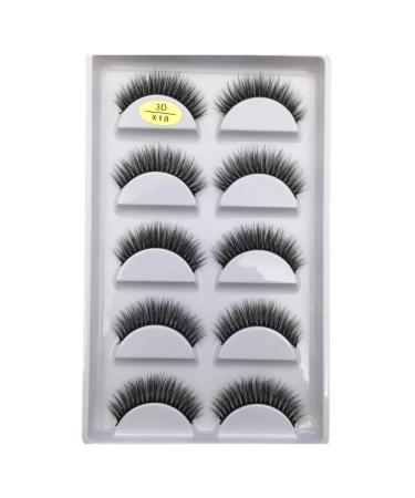 UAMOU 10/50 Boxes 37 Style 5 Pairs Natural 3D False Eyelashes Makeup Fake Eye Lashes Faux Cils Make Up Beauty Maquillaje Cheerfully (Color : 5Pairs X18 Size : 10 Boxes 50Pairs)